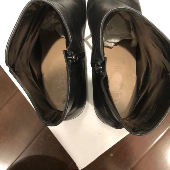 Black leather bootie - Picture 3 of 3